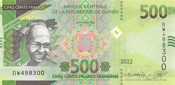 PN52b Guinea - 500 Francs (2022)